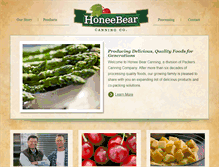 Tablet Screenshot of honeebear.com